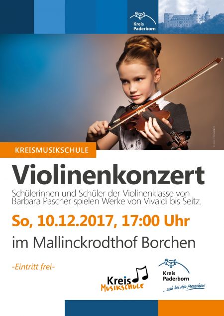Violinenkonzert am 10. Dezember im Mallinckrodthof Borchen